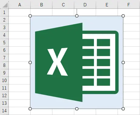Excel上で画像を貼り付けるイメージ